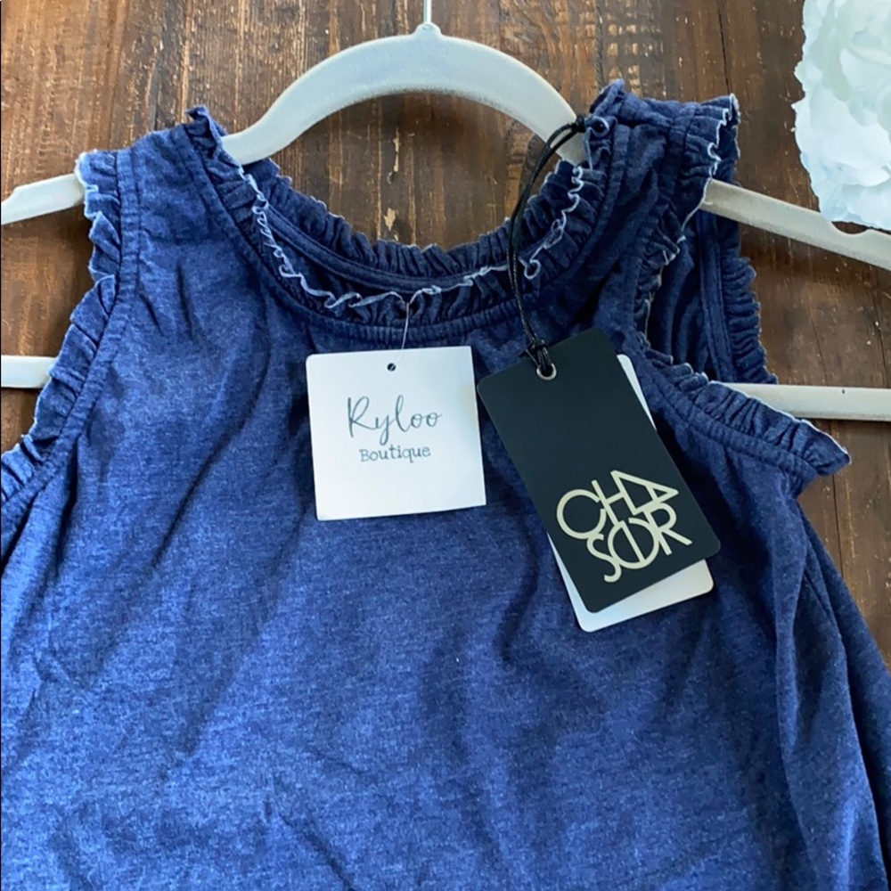 ⭐️SALE 3 for $30 UNDER $15 BLUE SHORT SLEEVE SHIRT